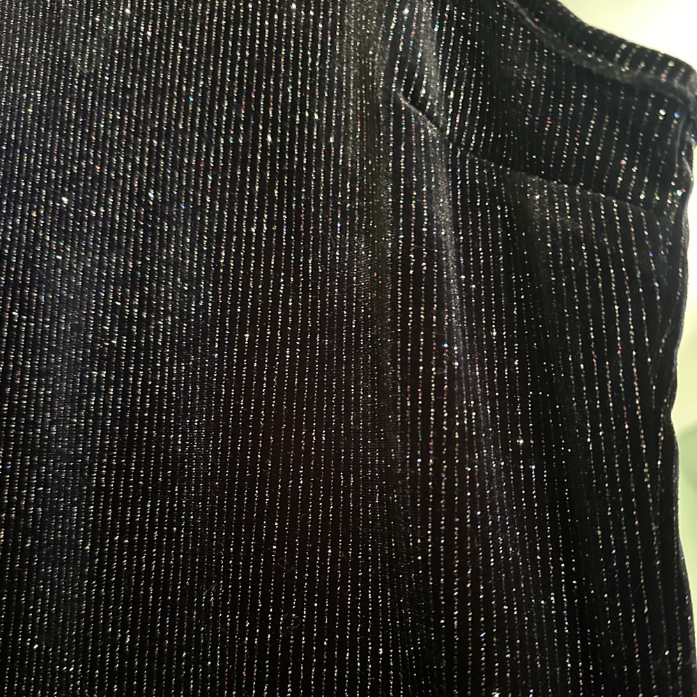 Wild Fable Black Rainbow Sparkle Sleeveless Ribbed Mini Dress - Picture 4 of 12